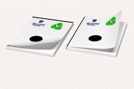 Blöcke Recycling, DIN A5, 1/0-farbig, (Schwarz + HKS/Pantone)